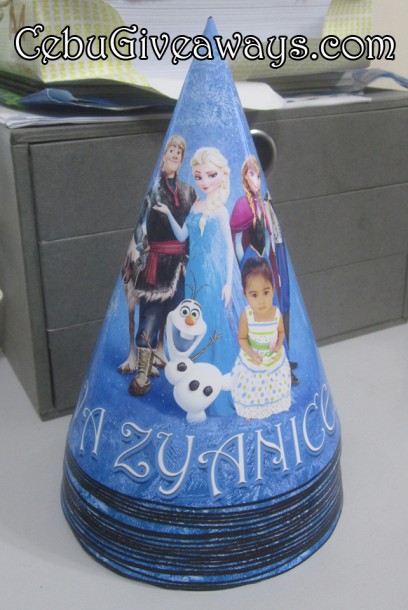 Personalized Frozen Theme Party Hats