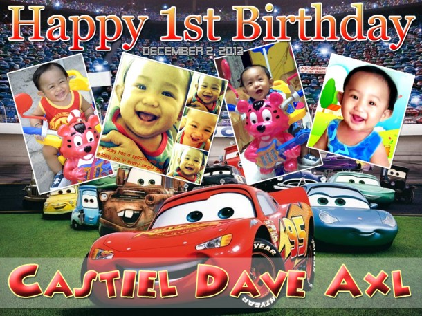 Castiel's 1st Birthday (Cars Theme)