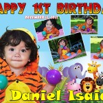 Daniel Isaiah's 1st Birthday (Safari Theme Tarpaulin Design)