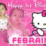 Febraine's 1st Birthday (Hello Kitty Tarpaulin)