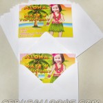 Hawaiian Theme Personalized Invitations for Kate's Birthday