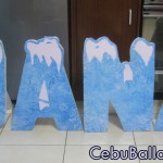 Letter Standee - JANA - Frozen Theme