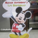 Mickey Mouse Standee with Greetings